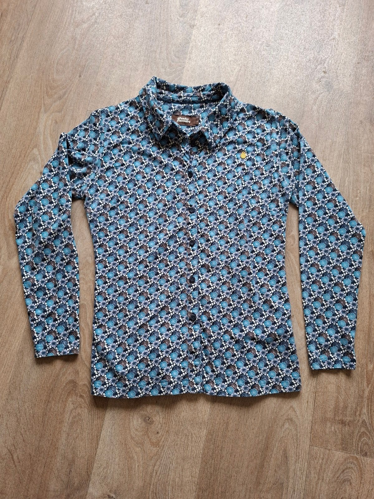 4 funky flavours blouse/shirt, Blauw, 4 funky flavours, Maat 42/44 (L), Ophalen of Verzenden