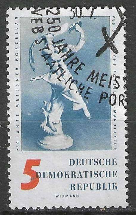 Duitsland DDR 1960 - Yvert 490 - Porcelein van Meissen (ST), Verzenden, DDR, Gestempeld