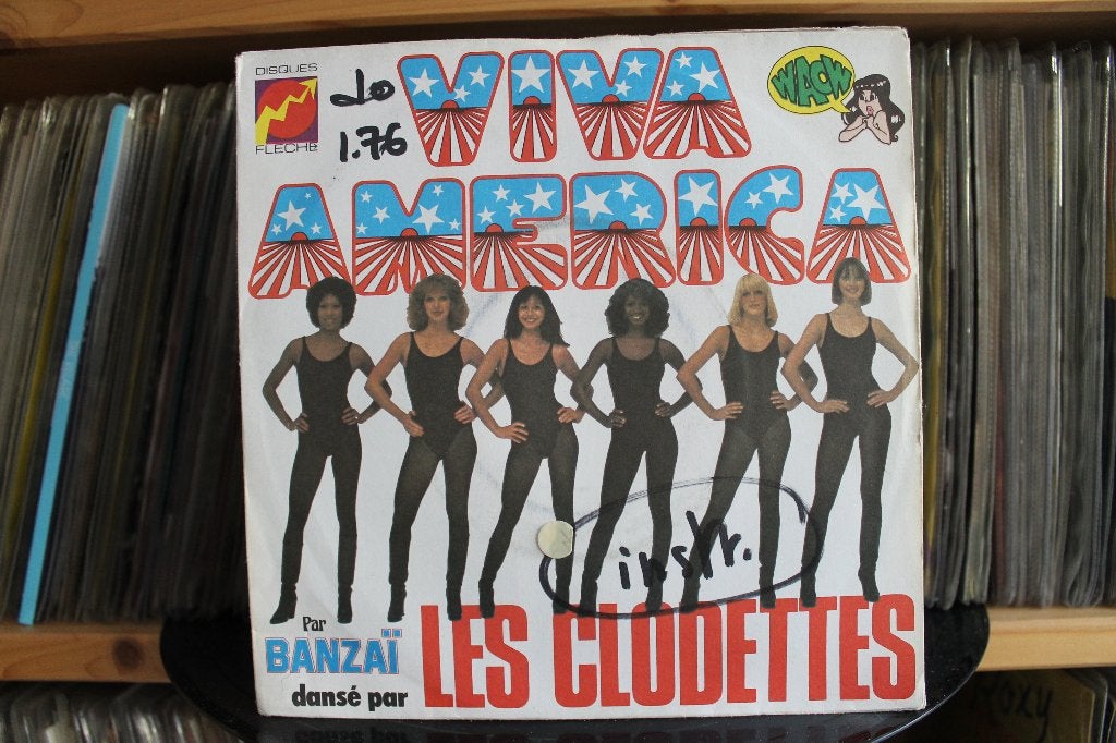 7" Single Clodettes - Viva America / Rythm America, Gebruikt, 7 inch, Ophalen of Verzenden, Pop