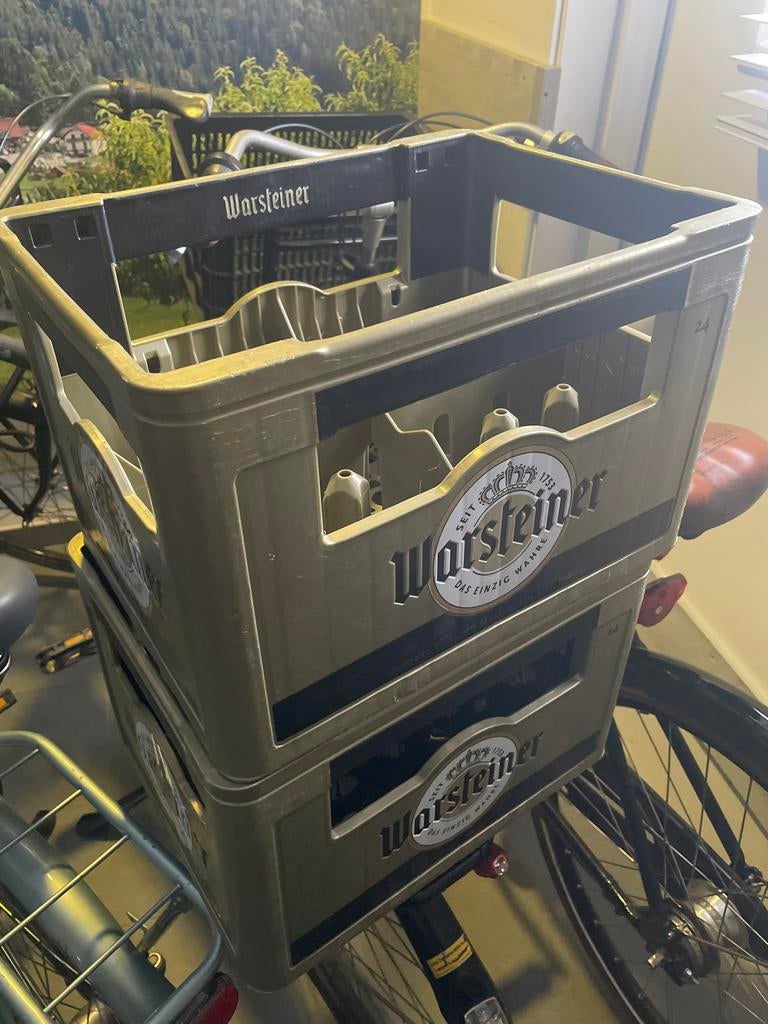 Fietskrat Warsteiner bierkrat, Ophalen, Zo goed als nieuw