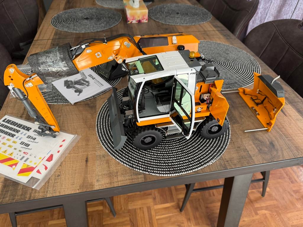 RC Liebherr A914 mobiele kraan RTR 1/14 CUT Lesu, Ophalen of Verzenden, Nieuw, Schaal 1:14, Auto offroad