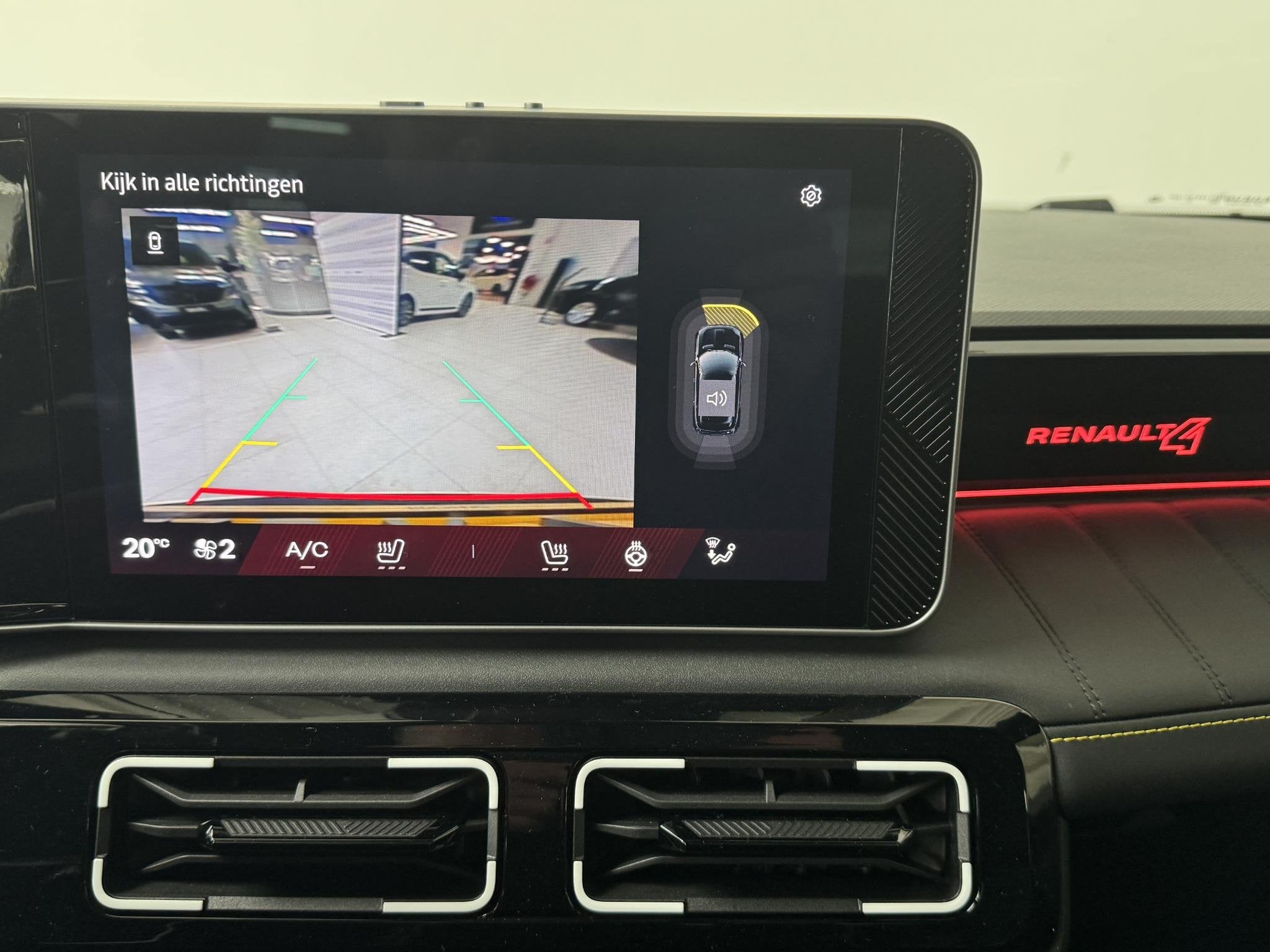Renault 4 comfort range iconic 52 kWh | DEMO | Navigatie | C, Leder en Stof, Zwart, Origineel Nederlands, 409 km