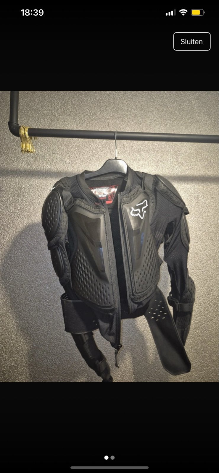 Fox Body Protector Maat S, Motoren, Kleding | Motorkleding, Motorcrosskleding, Heren, Tweedehands, Ophalen of Verzenden