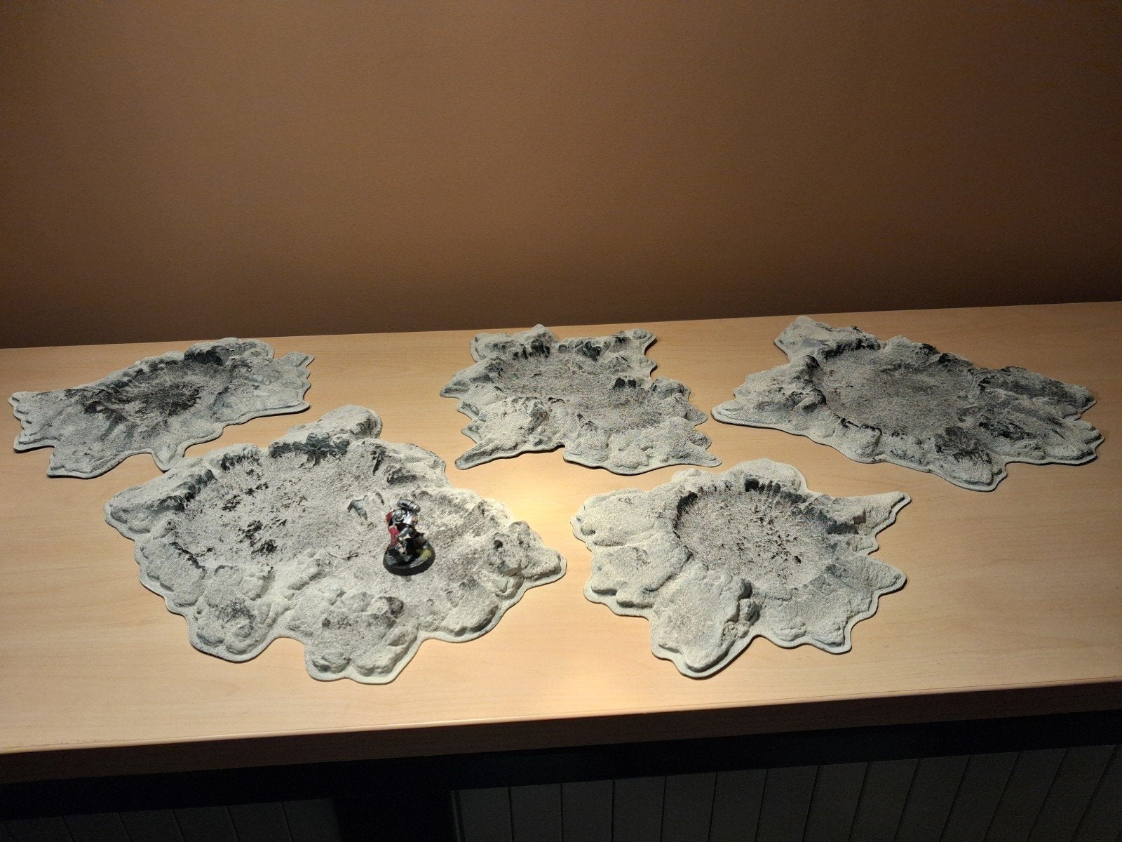 Warhammer 40K terrein - Maanlandschap / Ruïnes, Gebruikt, Ophalen of Verzenden, Warhammer 40000, Geverfd