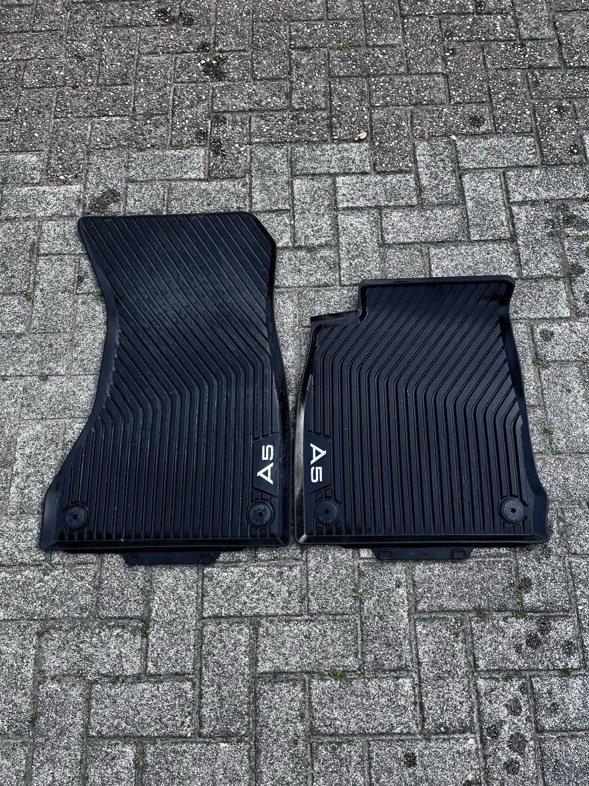 Audi A5 rubberen vloermatten - origineel, Ophalen, Gebruikt