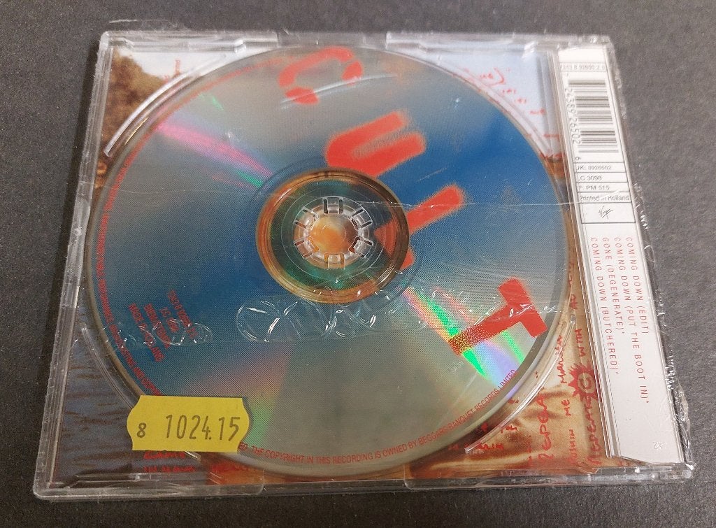 The Cult CD-SINGLE GESEALED Coming Down NIEUW, Eerste persing, Verzenden, Nieuw in verpakking, Rock en Metal