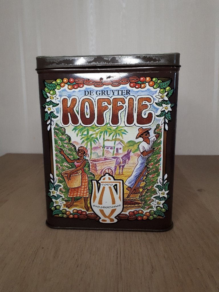 Koffieblik De Gruyter, Verzamelen, Ophalen of Verzenden, Gebruikt, Koffie, Overige merken