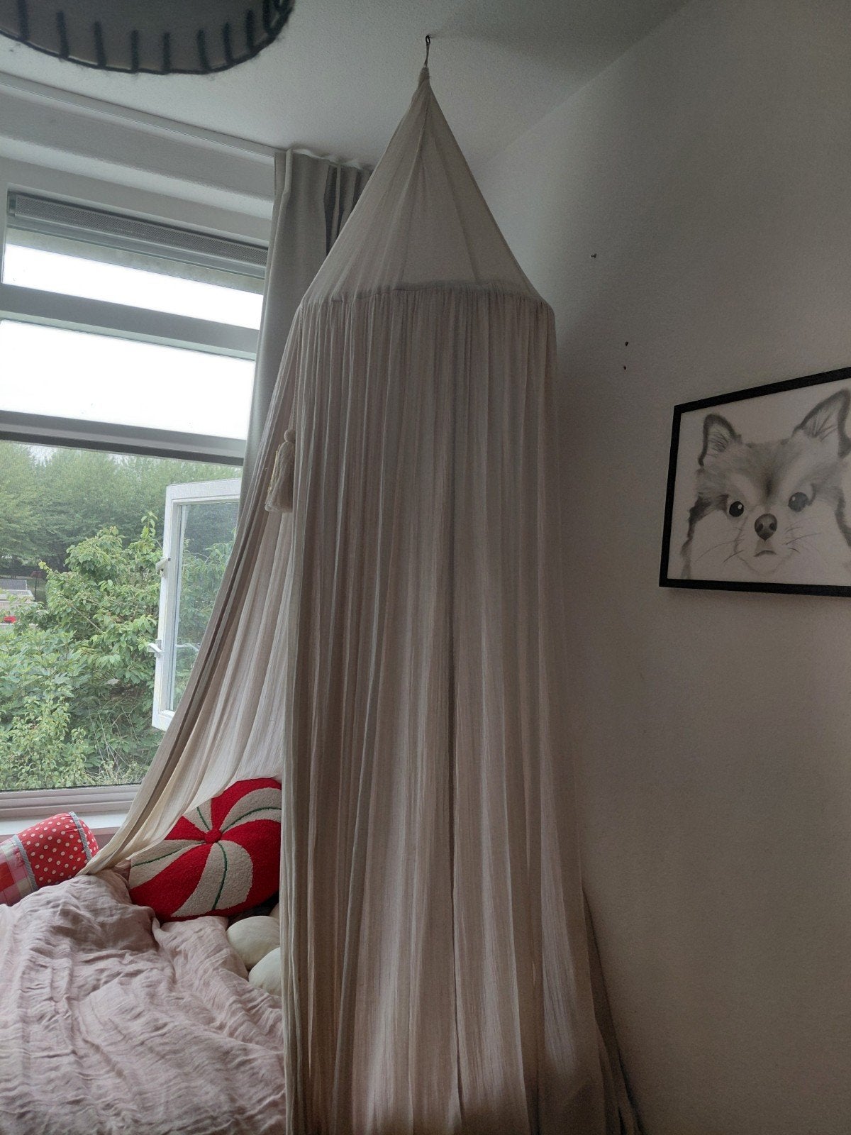 Mooie bedhemel/klamboe voor kinderbed, Ophalen, Zo goed als nieuw, 180 cm of meer, 70 tot 85 cm