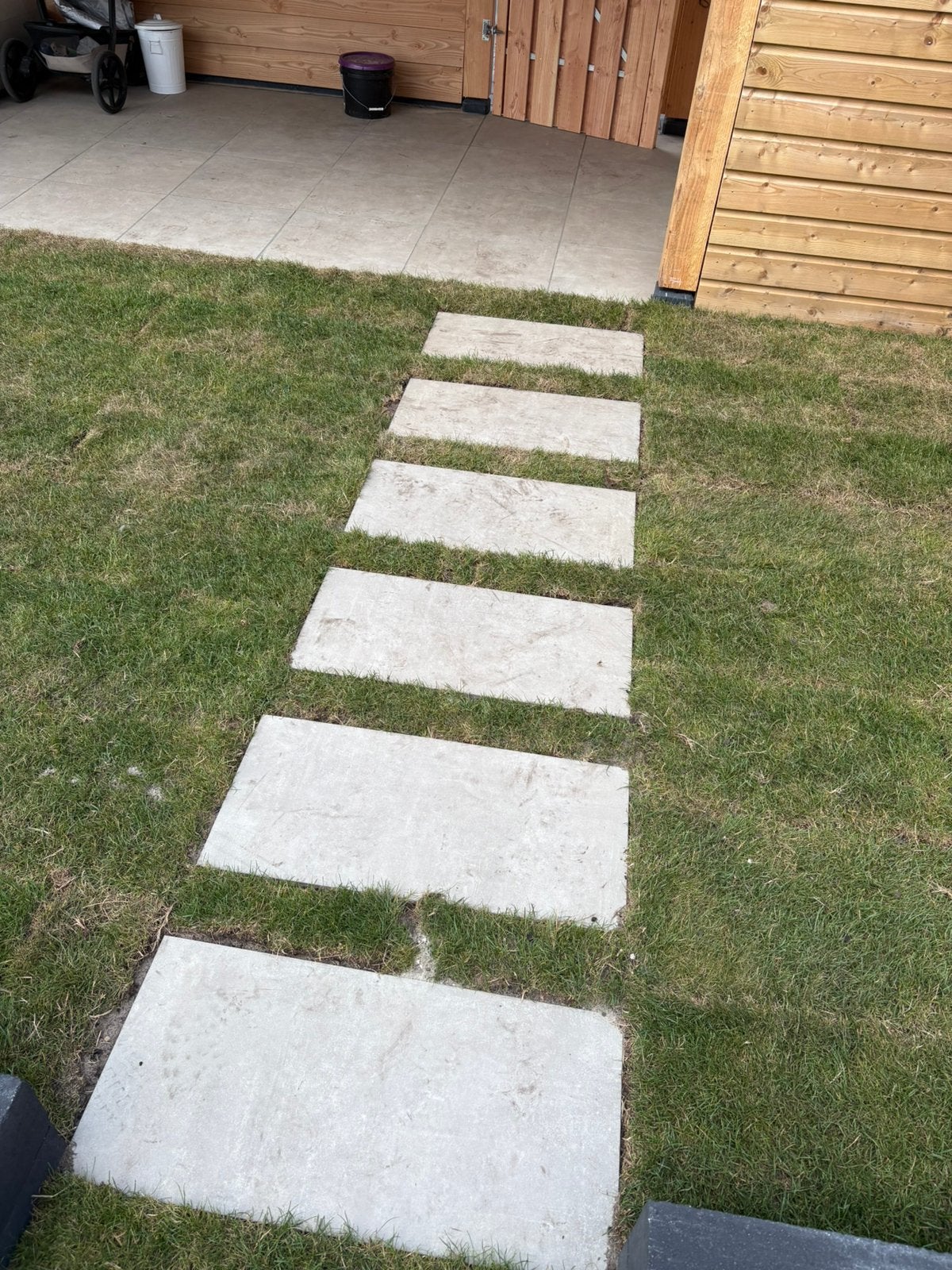 Keramische (stap) tegels 40x80x3 TRE Cilento Grigio, Tuin en Terras, Ophalen, Zo goed als nieuw, Beton, Terrastegels