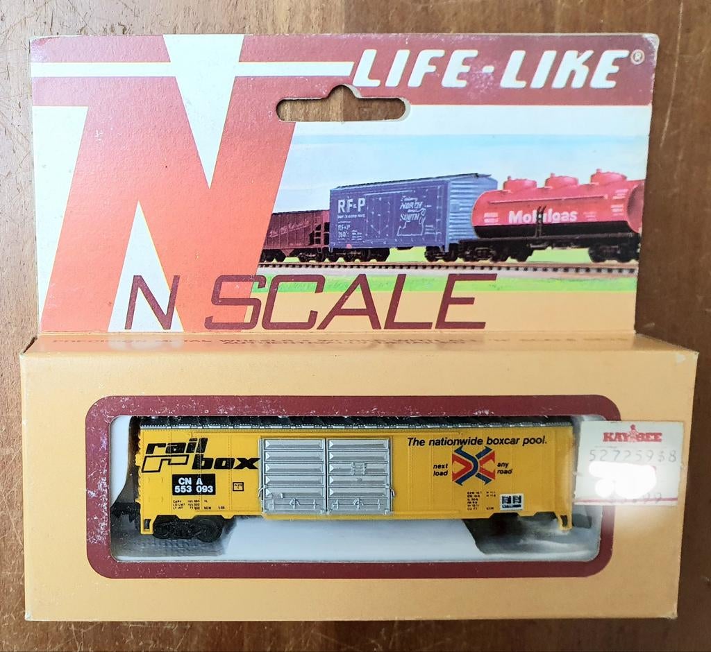 Life-Like USA N-Schaal 1:160 RailBox Box Car Goederen Wagon, Hobby en Vrije tijd, Modeltreinen | N-Spoor, Ophalen of Verzenden