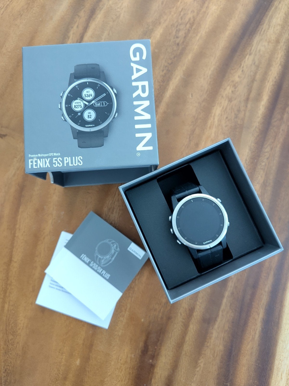 Garmin Fenix 5S Plus Maps GPS Multisport Smartwatch, Gebruikt, Garmin fenix 5s plus, Zwart, Ophalen of Verzenden