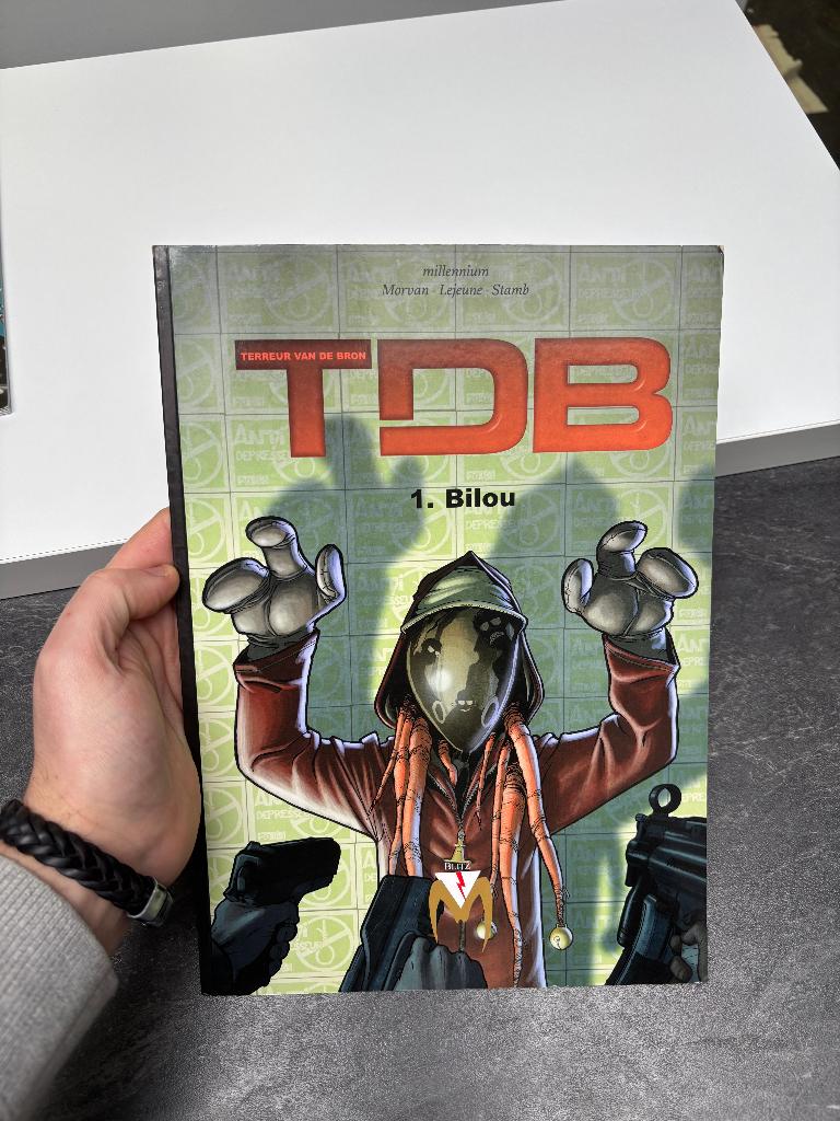 TDB 1 Bilou stripalbum Morvan Lejeune Stamb, Eén stripboek, Ophalen of Verzenden, Gelezen