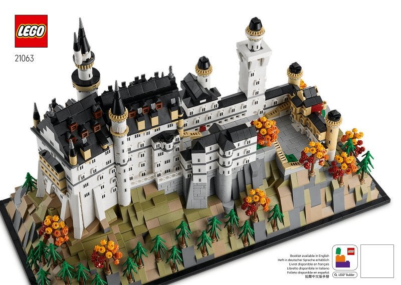 Lego | Architecture | Slot Neuschwanstein | 21063, Lego, Lego, Nieuw, Ophalen of Verzenden
