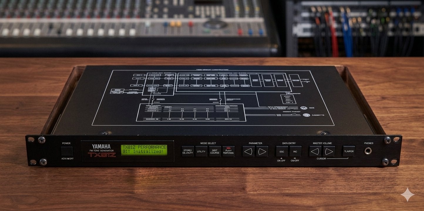 Yamaha TX81Z FM Tone Generator - Vintage Synthesizer Module, Gebruikt, Yamaha, Met midi-aansluiting, Overige aantallen