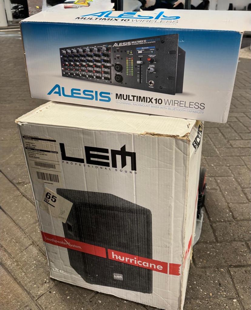 Complete DJ/Muziek Set: Mengpanelen, Speakers, Microfoons, Muziek en Instrumenten, Ophalen of Verzenden, Zo goed als nieuw, 10 tot 20 kanalen