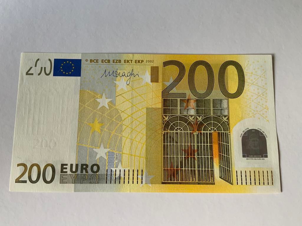 200 euro biljet, Postzegels en Munten, Bankbiljetten | Europa | Eurobiljetten, Ophalen of Verzenden, Duitsland, 200 euro, Los biljet