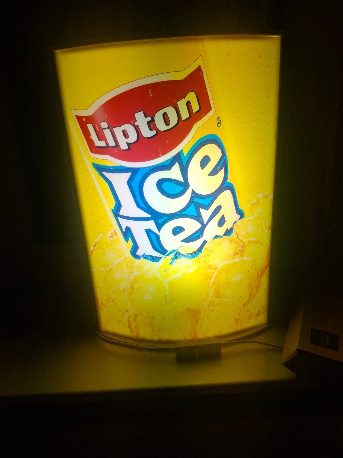Lipton Ice Tea Lichtbak - Decoratieve Reclameverlichting, Ophalen of Verzenden, Gebruikt, Lichtbak of (neon) lamp