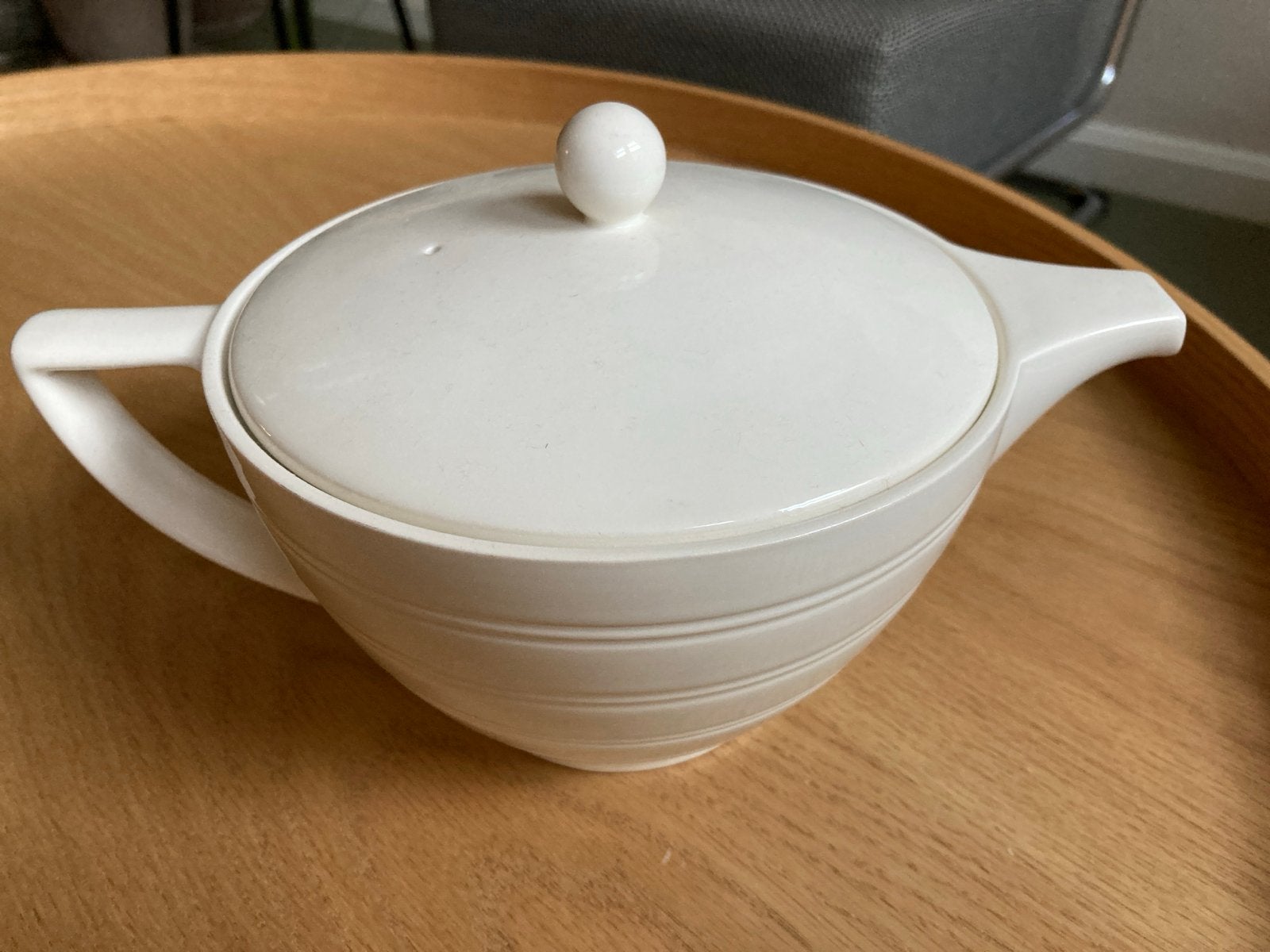 Jasper Conran Wedgwood theepot - crème porselein, Ophalen of Verzenden