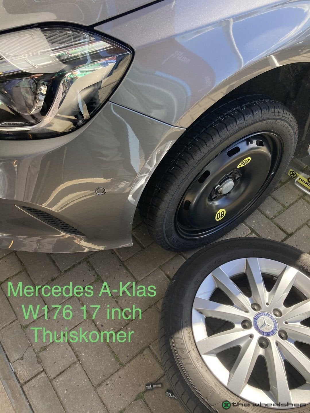 Reservewiel Thuiskomer MERCEDES A B C -KL CLA GLA Oem 16", Gebruikt, -, Banden en Velgen, Ophalen of Verzenden