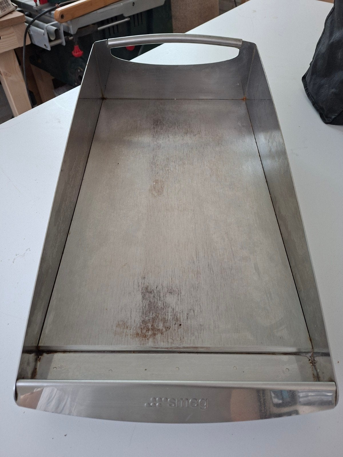 Smeg RVS teppanyaki bakplaat - Gebruikt, Ophalen, Gebruikt