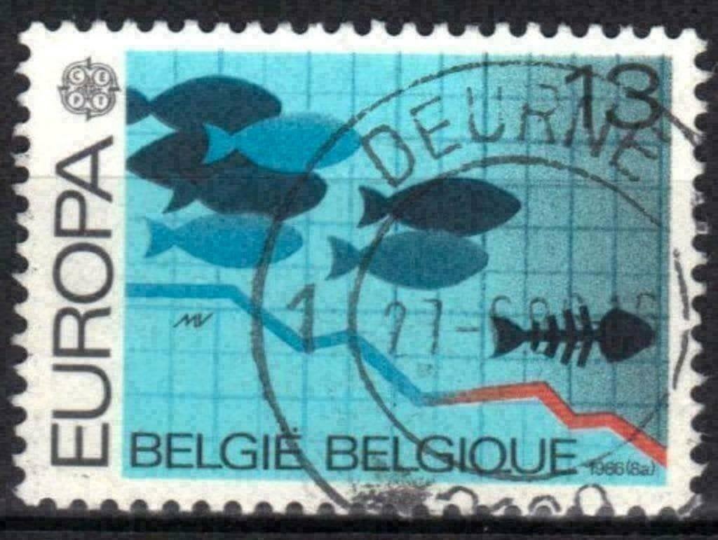 Belgie 1986 - Yvert/OBP 2211 - Europa - Natuur (ST), Verzenden, Gestempeld, Europa