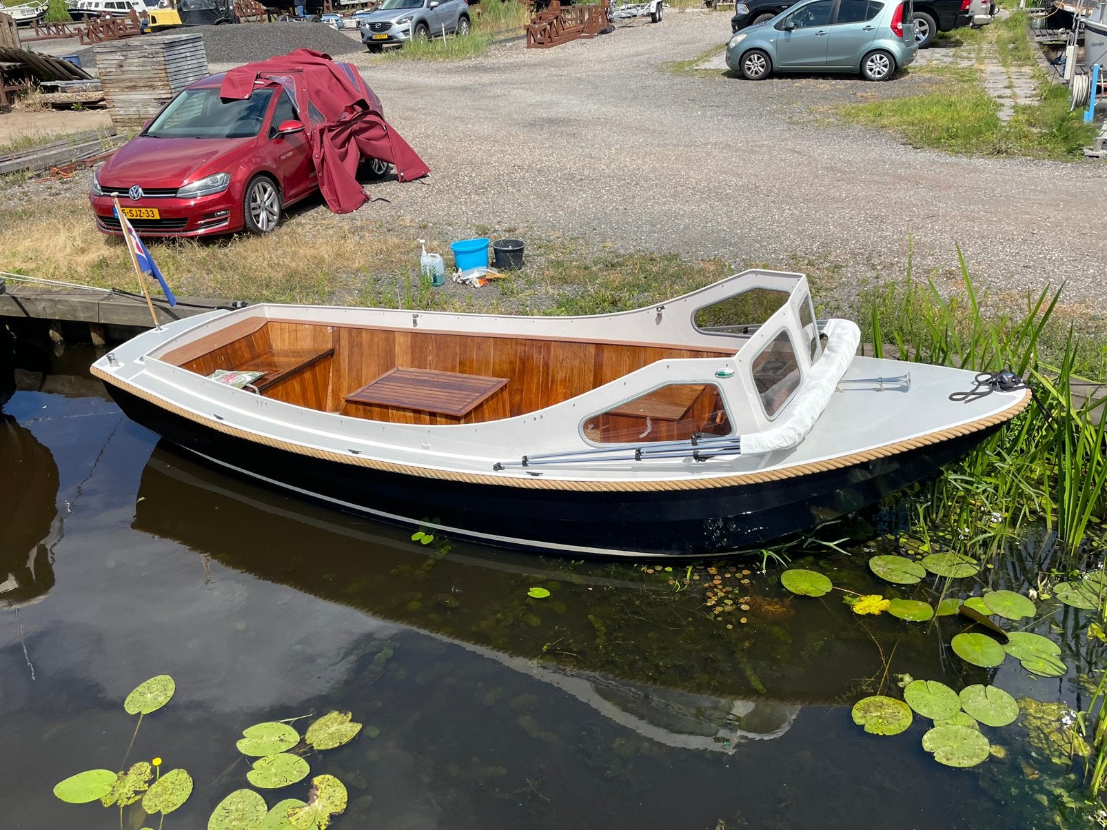 Cesta Vlet Sloep Boot, Watersport en Boten, Ophalen, Staal, Binnenboordmotor, Rondzit