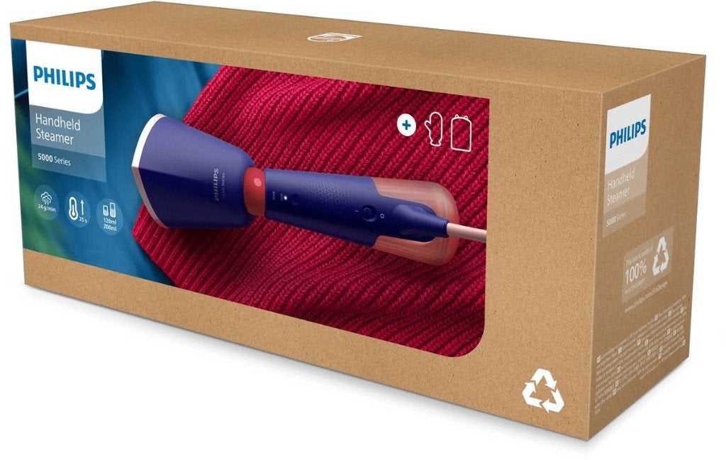 Philips 5000-serie STH5030/20, Handstomer blauw 1400W: € 50, Witgoed en Apparatuur, Strijkijzers en Strijkplanken, Ophalen of Verzenden