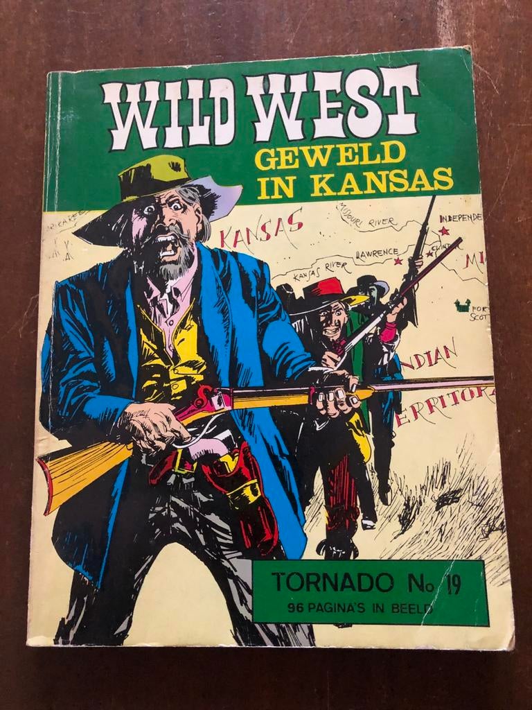 Wild West - Geweld in Kansas (Tornado nr 19), Boeken, Stripboeken, Gelezen, Eén stripboek, Ophalen of Verzenden