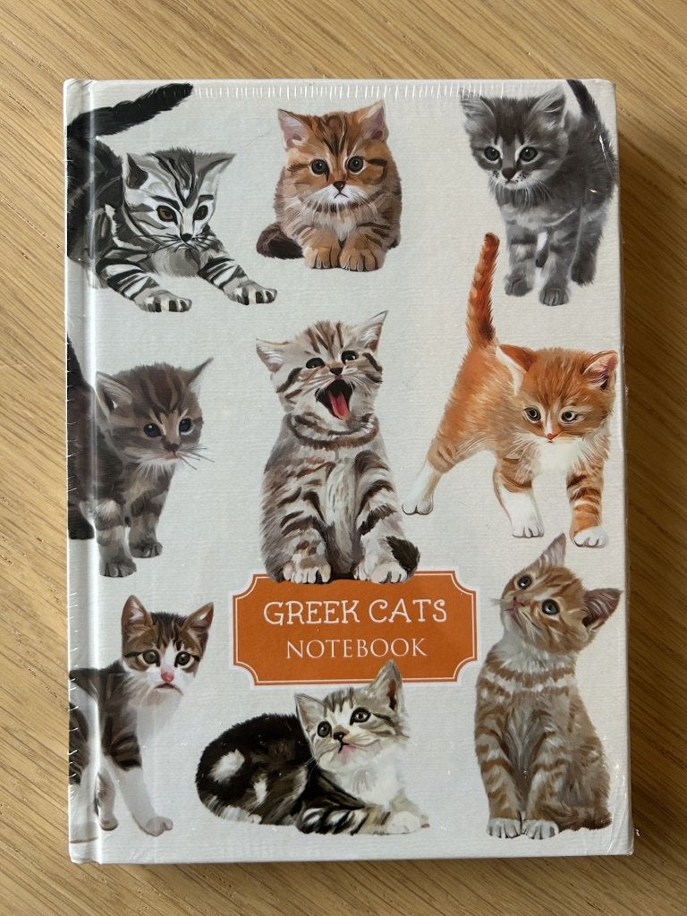 Notitieboek / notitieboekje Griekse katten, nieuw, Ophalen of Verzenden, Nieuw