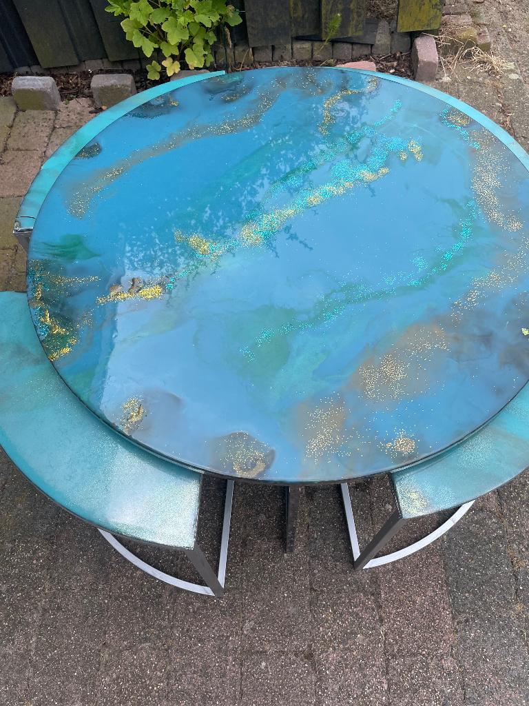Tafel, Ophalen, Overige materialen, Gebruikt, Rond