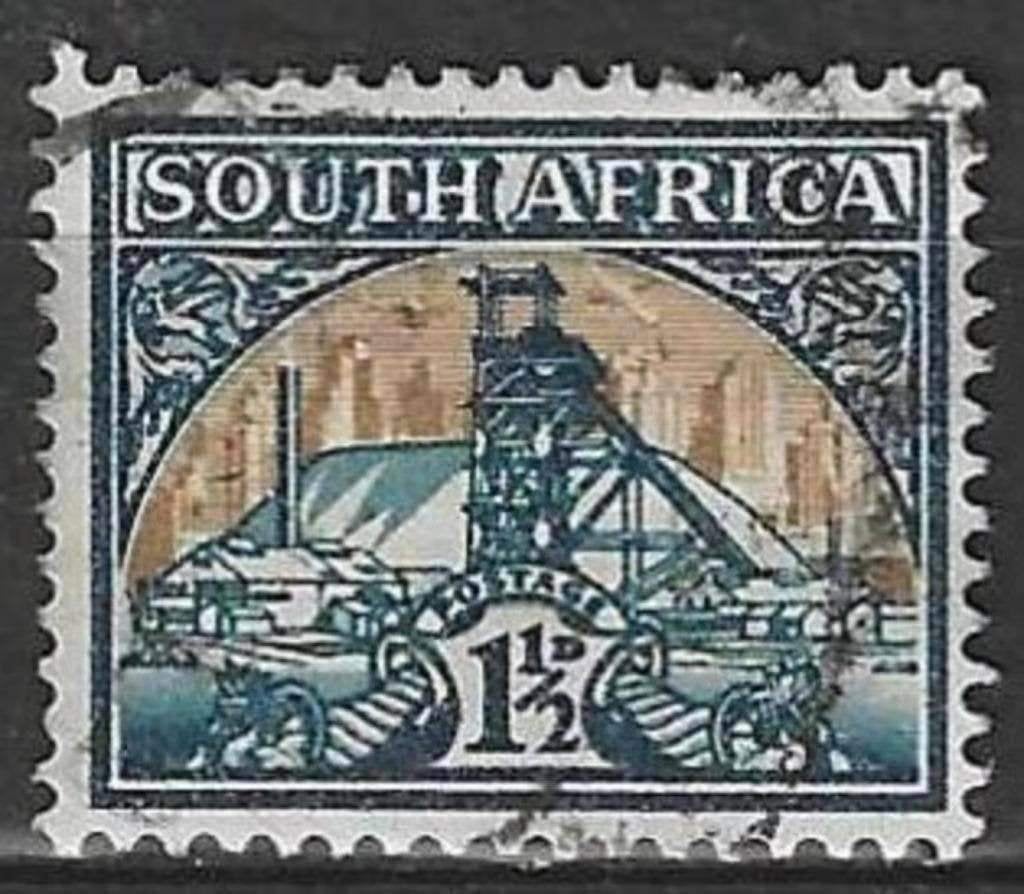 Zuid-Afrika 1941 - Yvert 116 - Goudmijn (ST), Verzenden, Zuid-Afrika, Gestempeld