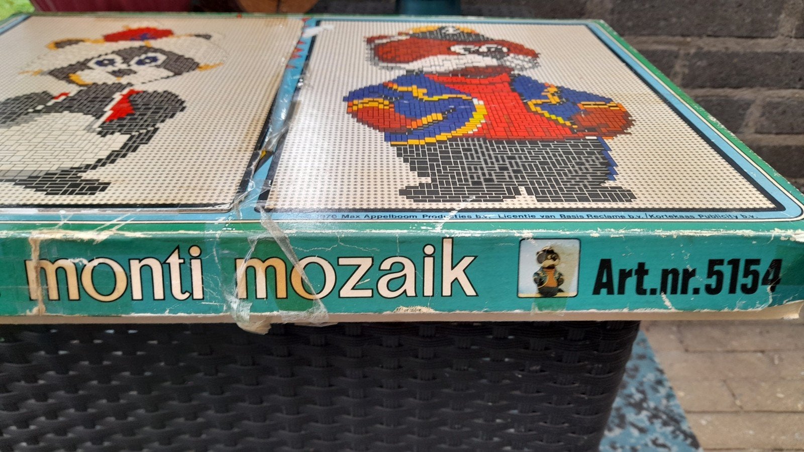 Vintage Monti Mozaïk  uit 1978 - Art.nr. 5154, Gebruikt, Dieren, Meerkleurig, Ophalen of Verzenden