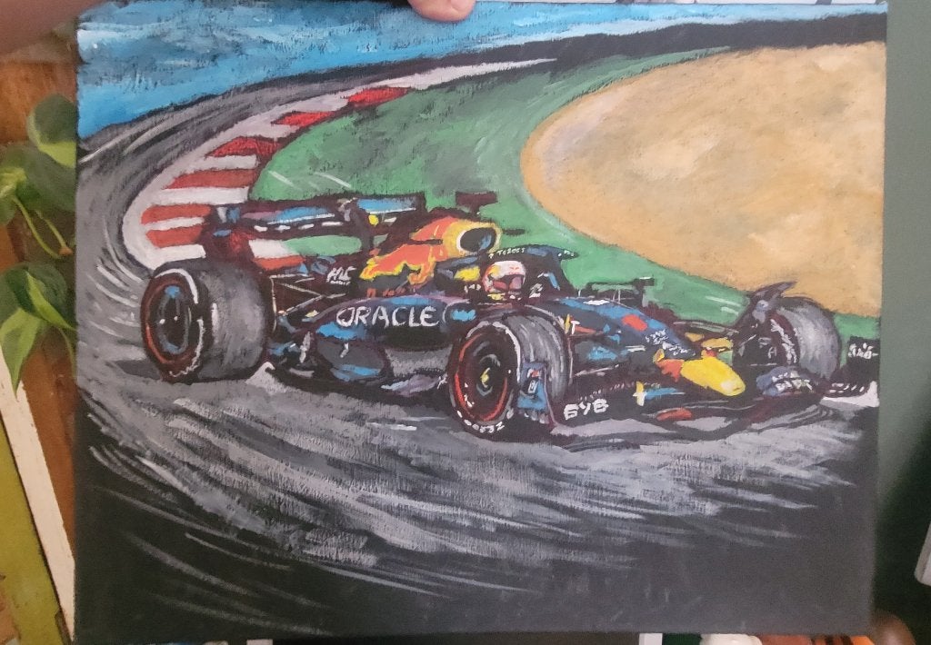 Max verstappen schilderij, Ophalen, Zo goed als nieuw, Auto
