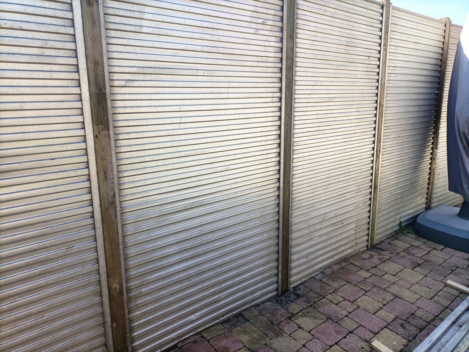 11 x Aluminium schuttingplaten., Ophalen, Minder dan 3 meter, Minder dan 1 meter