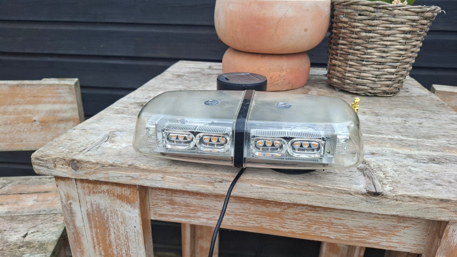 Zwaailamp/Flitsbalk - Oranje LED - 12V/24V, Ophalen of Verzenden, Gebruikt, Universele onderdelen