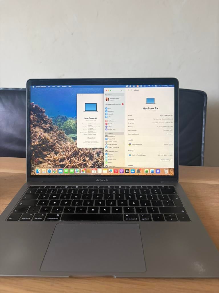 MacBook Air 13 inch, 13 inch, Minder dan 2 Ghz, Ophalen of Verzenden, Zo goed als nieuw