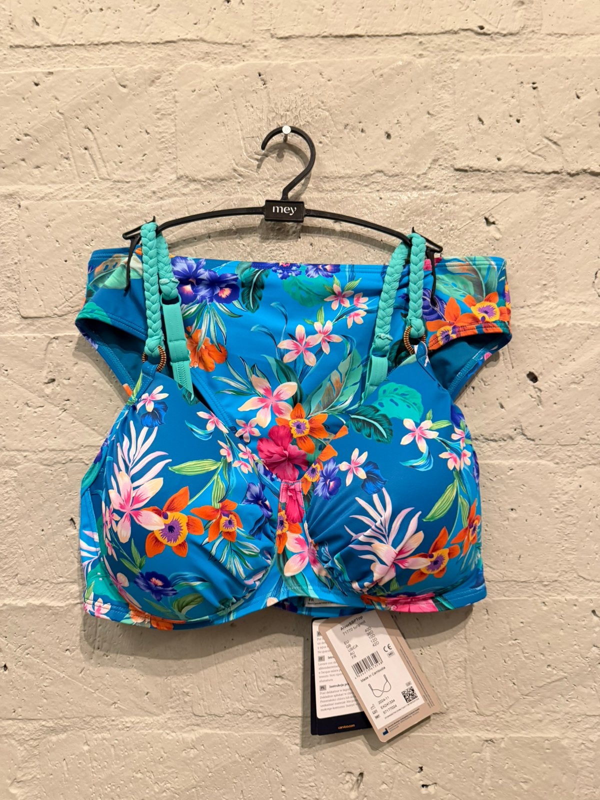 Amoena bikini 40/ 80D slip 38 NIEUW!! Nu €35, Ophalen of Verzenden, Nieuw, Blauw, Bikini