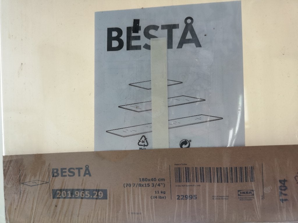 Glas bovenplaat besta melk 180x40, Ophalen, Nieuw, 50 tot 100 cm, Glas