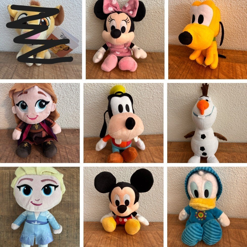 Disney Frozen Mickey knuffels. Nieuw en ZGAN. Zie foto's., Disney, Disney, Overige typen, Ophalen of Verzenden