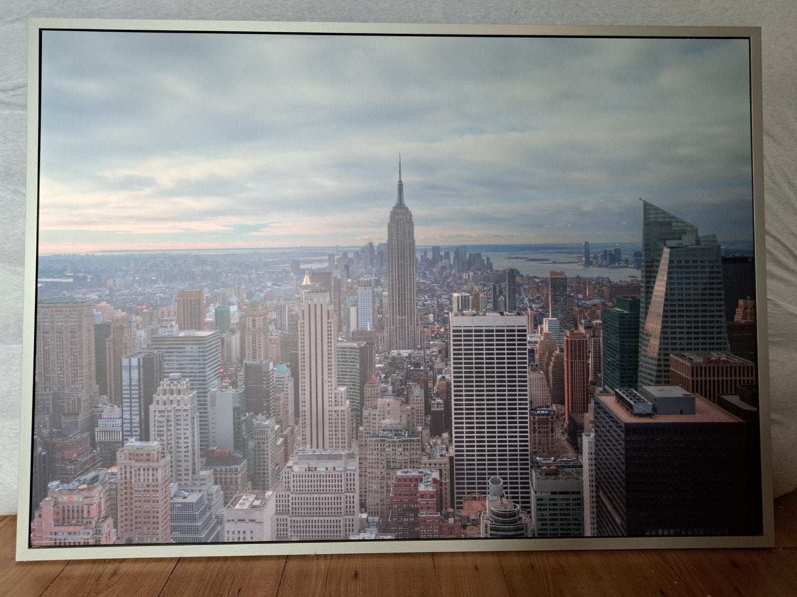 IKEA VILSHULT New York City Canvas, Ophalen, 125 cm of meer, Zo goed als nieuw, Foto of Poster