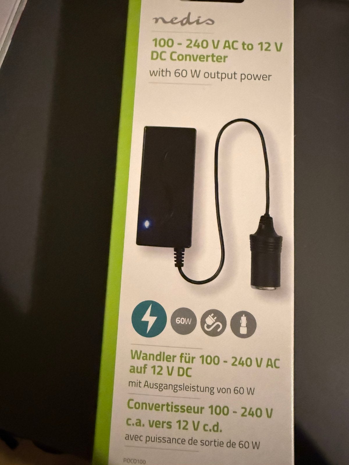Nedis 100-240V AC naar 12V DC Converter 60W nieuw, Ophalen of Verzenden, Nieuw