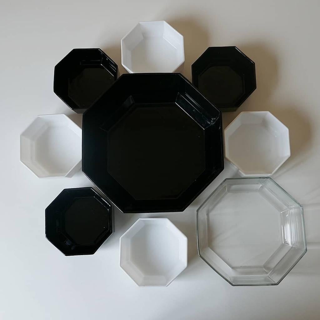 Arcoroc Octime jaren 80 kommen, Ophalen of Verzenden, Zo goed als nieuw, Glas, Kom(men)