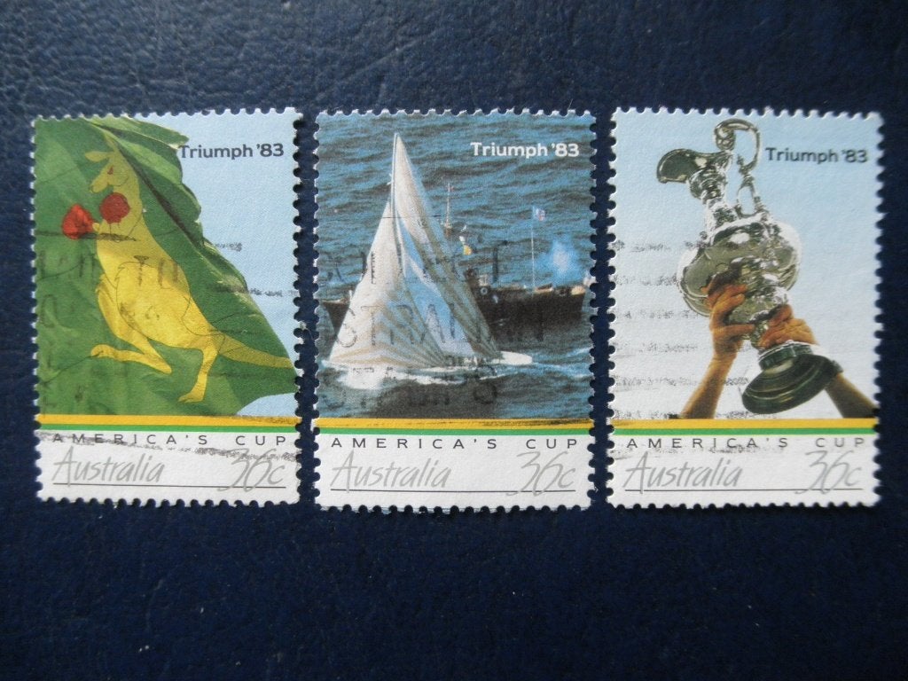 Postzegels Australië 1986 regatta schepen - cw. 1,50., Ophalen of Verzenden, Gestempeld