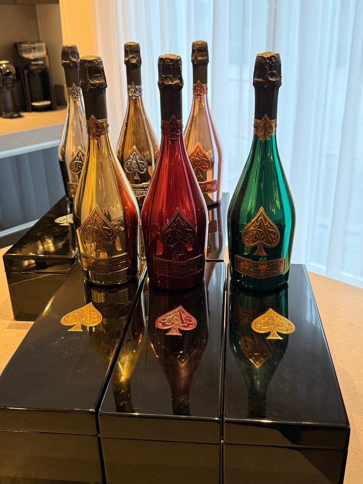 Armand de Brignac ‘La Collection’ | 6x 75cl in Luxe Kisten, Ophalen, Frankrijk, Nieuw, Rode wijn
