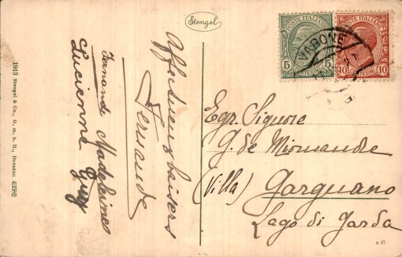 Italië - Stempels - Frankering - 1915, Ophalen of Verzenden, Envelop