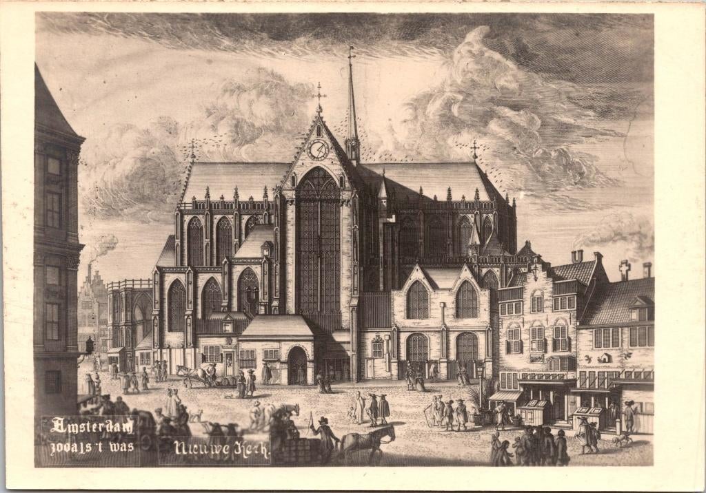 Amsterdam De Nieuwe Kerk - 9 ansichtkaarten, Verzenden, 1960 tot 1980, Ongelopen, Noord-Holland
