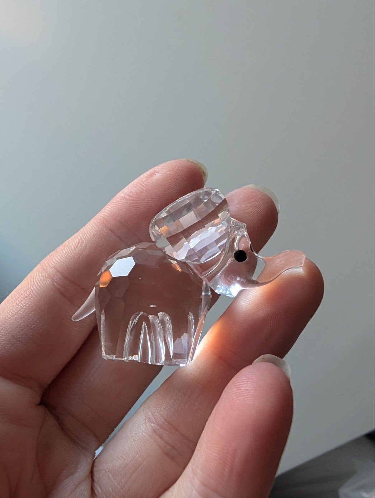 Swarovski olifantje "Schatten van het zwarte continent", Verzamelen, Ophalen of Verzenden