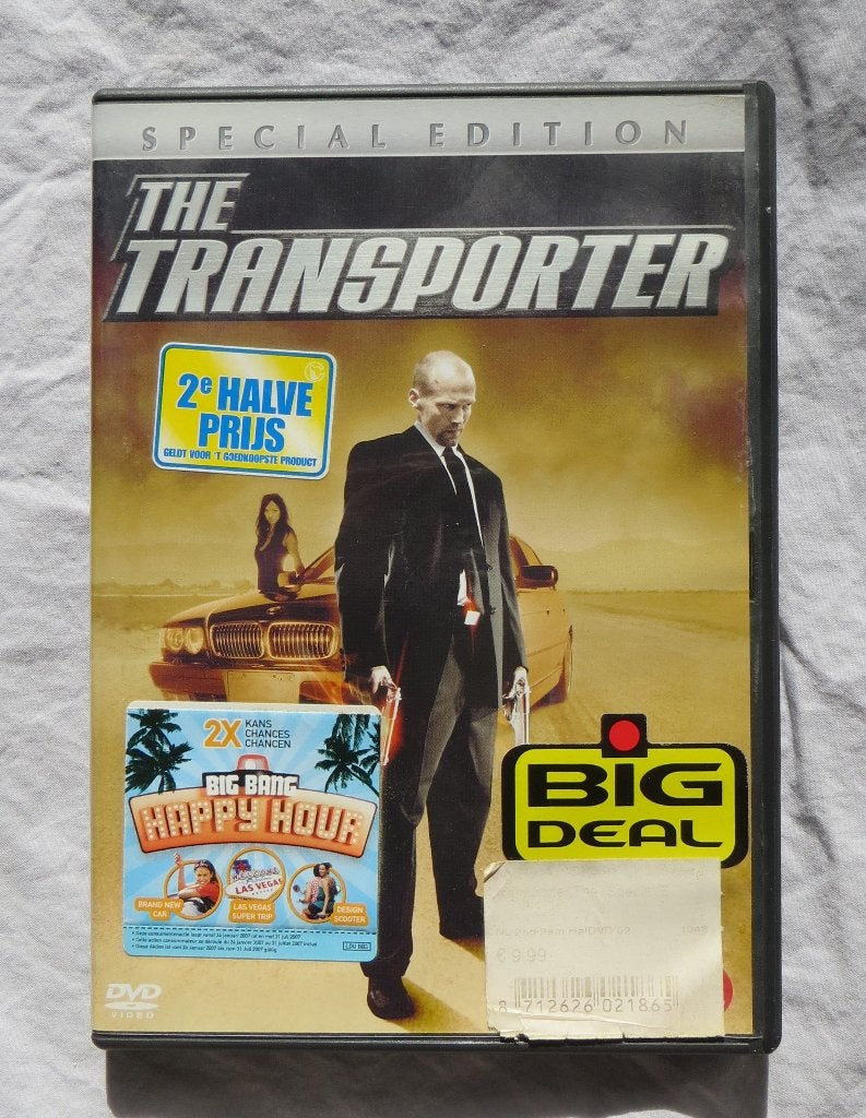 DVD - The transporter (special edition, actie 12+), Cd's en Dvd's, Speciale editie, Actie, Ophalen of Verzenden, Zo goed als nieuw