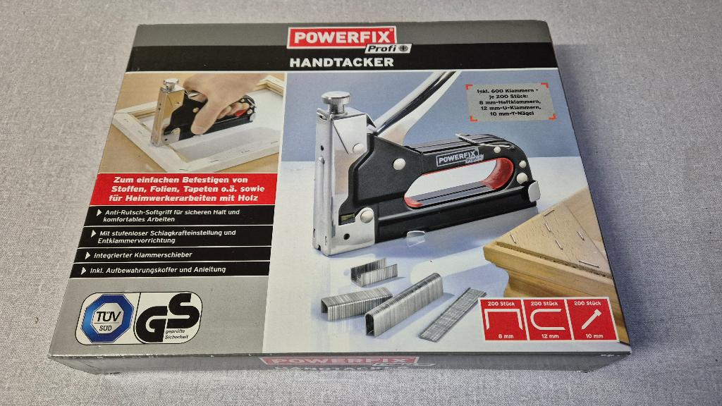 Powerfix Handtacker, Doe-het-zelf en Verbouw, Gereedschap | Handgereedschap, Ophalen, Nieuw