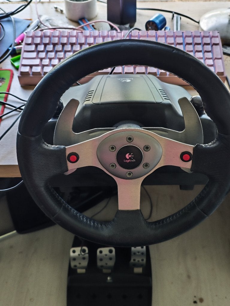 Logitech g25, Spelcomputers en Games, Spelcomputers | Overige Accessoires, Racestuur, Force feedback, Ophalen of Verzenden, Zo goed als nieuw